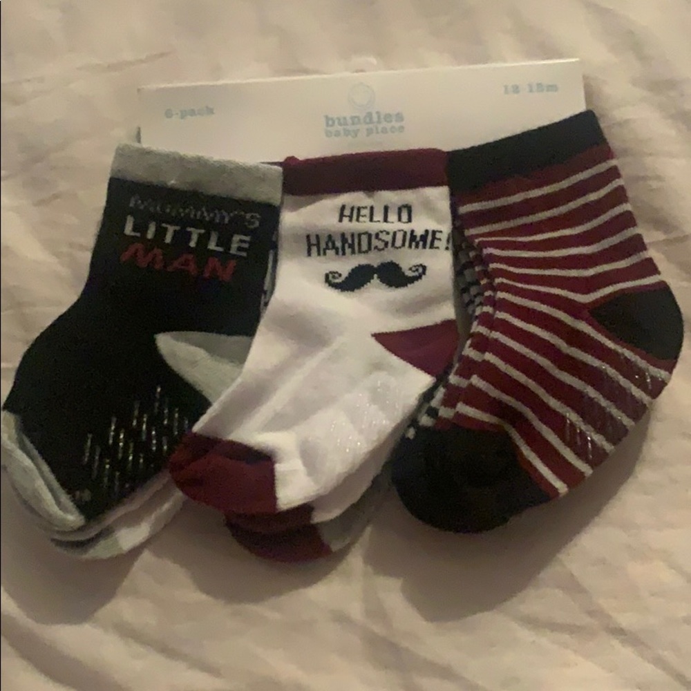 Baby boy 6 pack of Socks, 12-18 months!